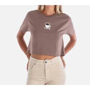 NEW JETTY women's coffee break tee in brown